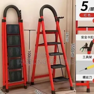 6-Layer Foldable Step Ladder Heavy Duty for Home Office