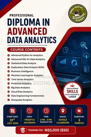 Professional Diploma in Advanced Data Analytics