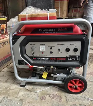 6.5kva Original Maxmech Petrol Key Start Generator