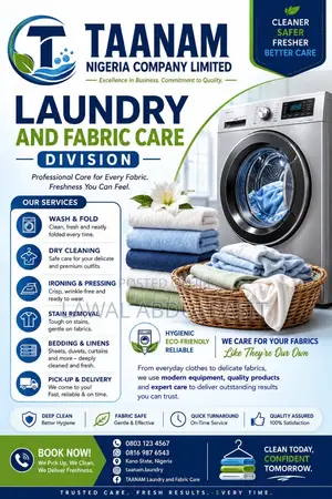 Laundry Services Available