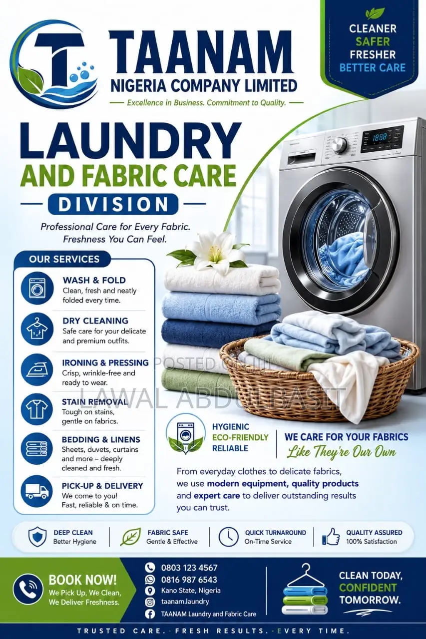 Laundry Services Available