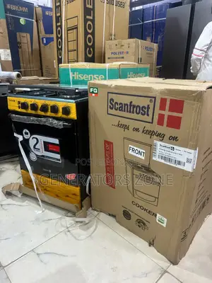 Scanfrost 4 Burner Cooker With Gas Oven