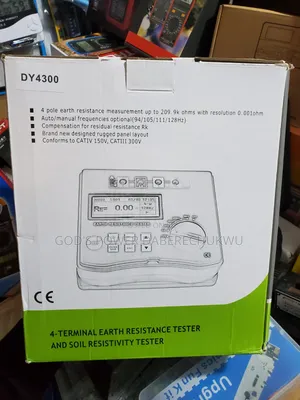 4-Terminal Earth Resistance Tester and Soil Resistivity Tester