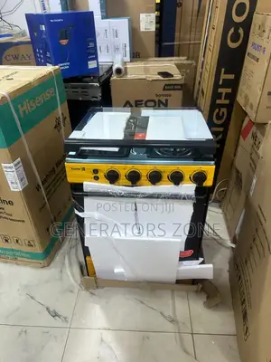Scanfrost Gas Cooker With 4 Burner Oven Lamp 60by60