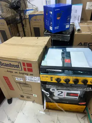 Scanfrost Easy 60by60 Clean Gas Cooker - 4 Burner