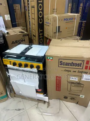 Scanfrost Gas Cooker 60by60 4 Burner for Everyday Cooking