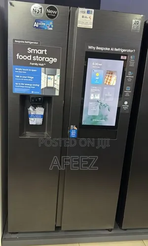 Samsung 594l Bespoke Side-by-Side Refrigerator Family Hub.