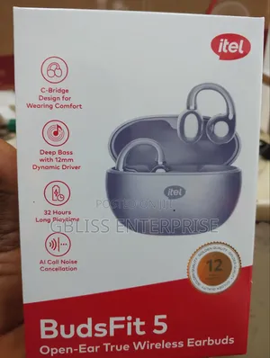 Itel BudsFit 5 Earbud C-Bridge Design AI NC Heavy Bass - Purple