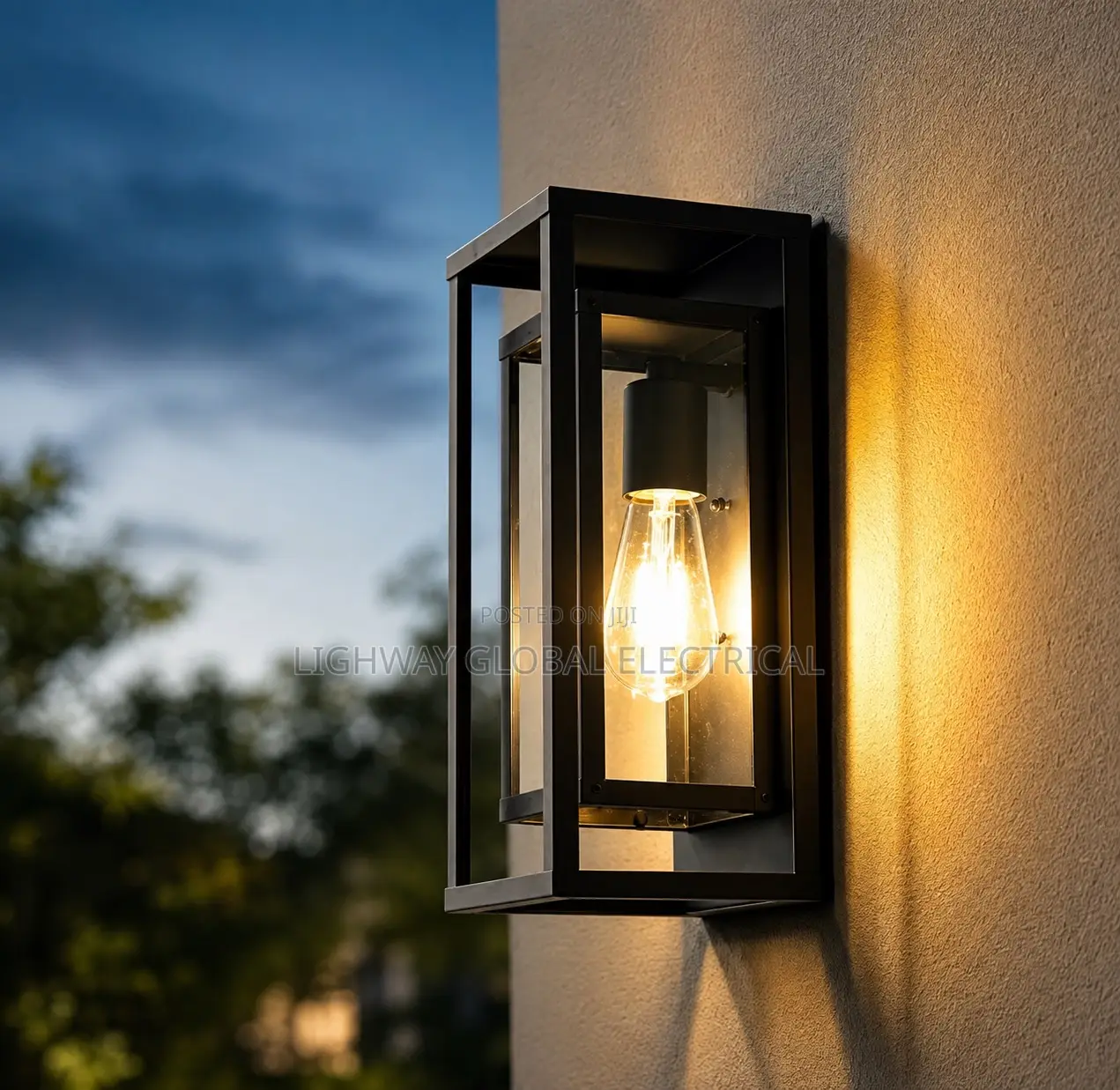 Modern Cast Outdoor Wall Light