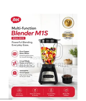 Itel M1S Multi-Function 1.8L Blender 500W Pure Copper Motor -.