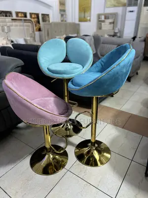 Luxury Velvet Swivel Bar Stools
