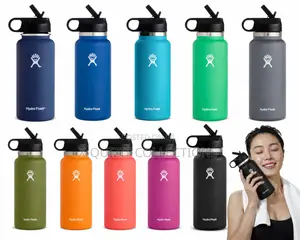 Hydro Flask Insulated Water Bottle With Straw Lid