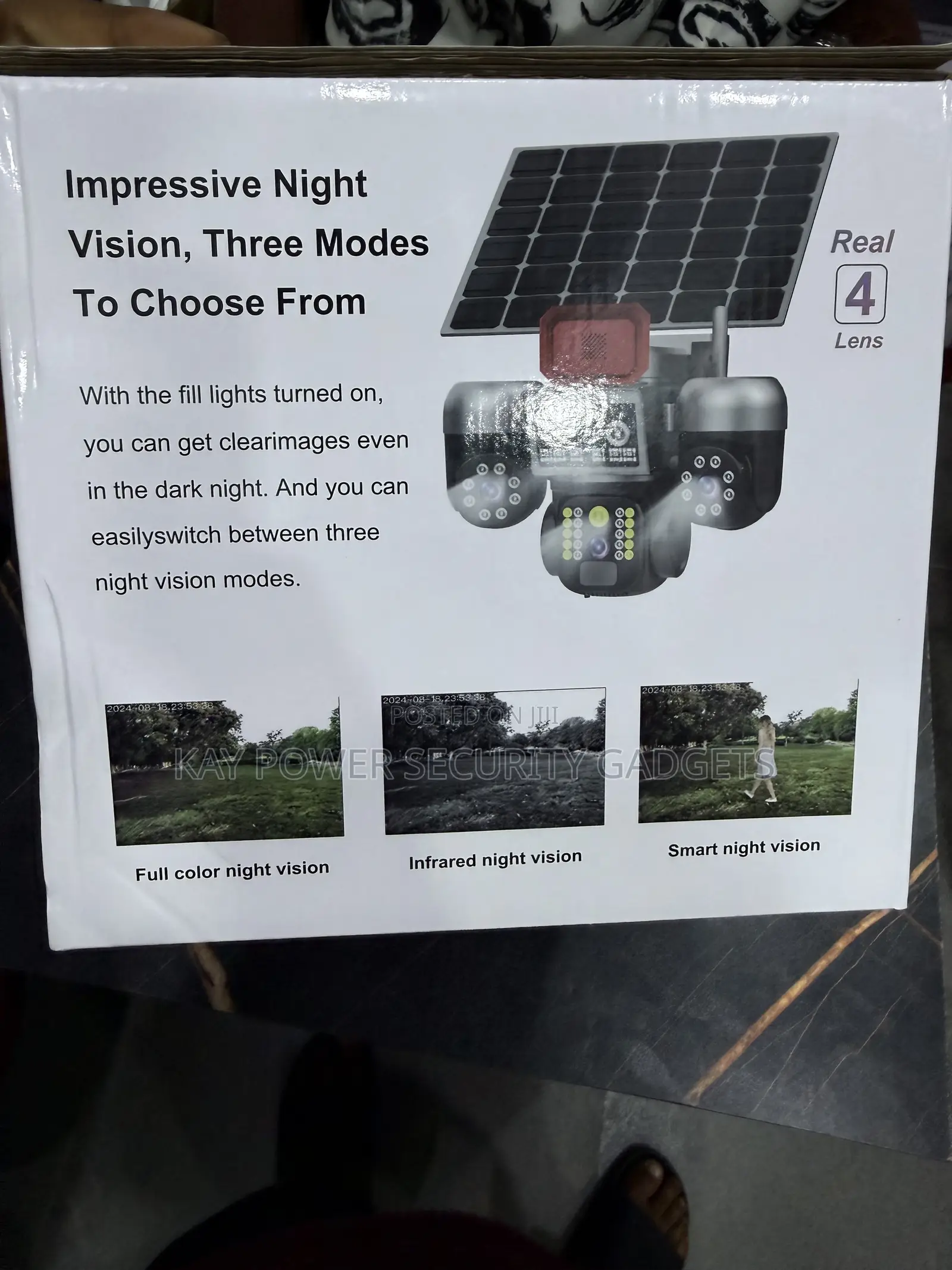 4G 4 Lens Solar Camera T44