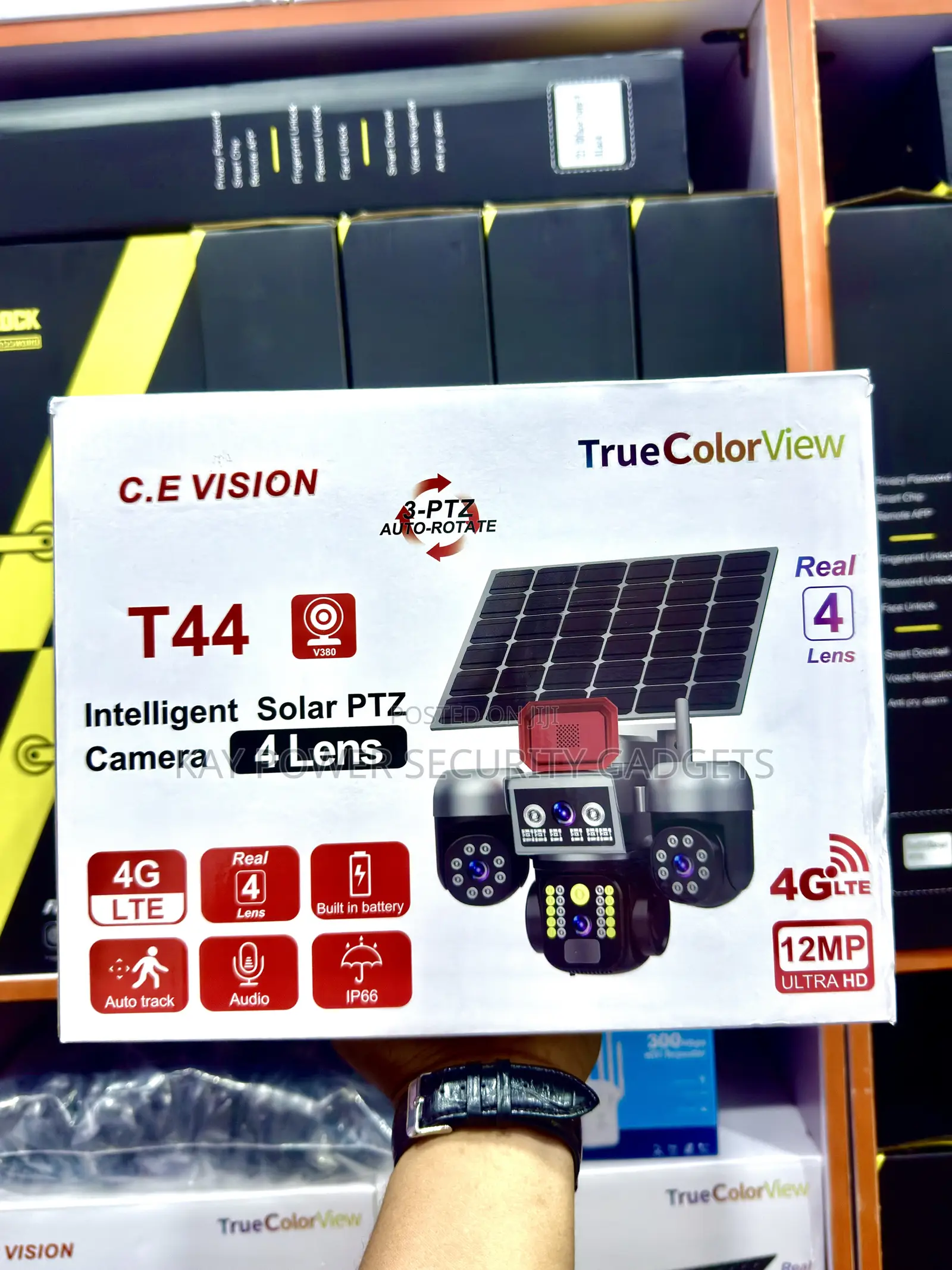 4G 4 Lens Solar Camera T44