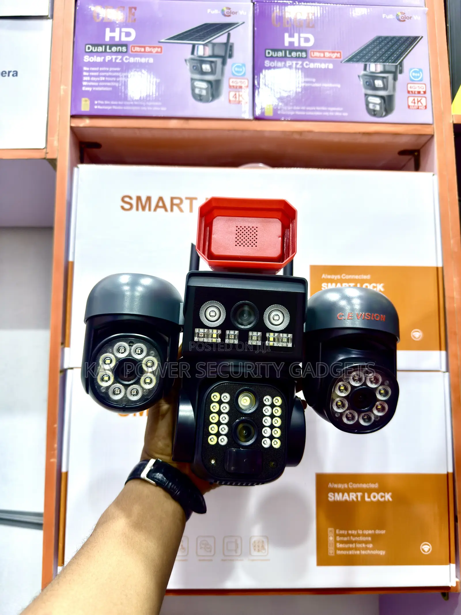 4G 4 Lens Solar Camera T44