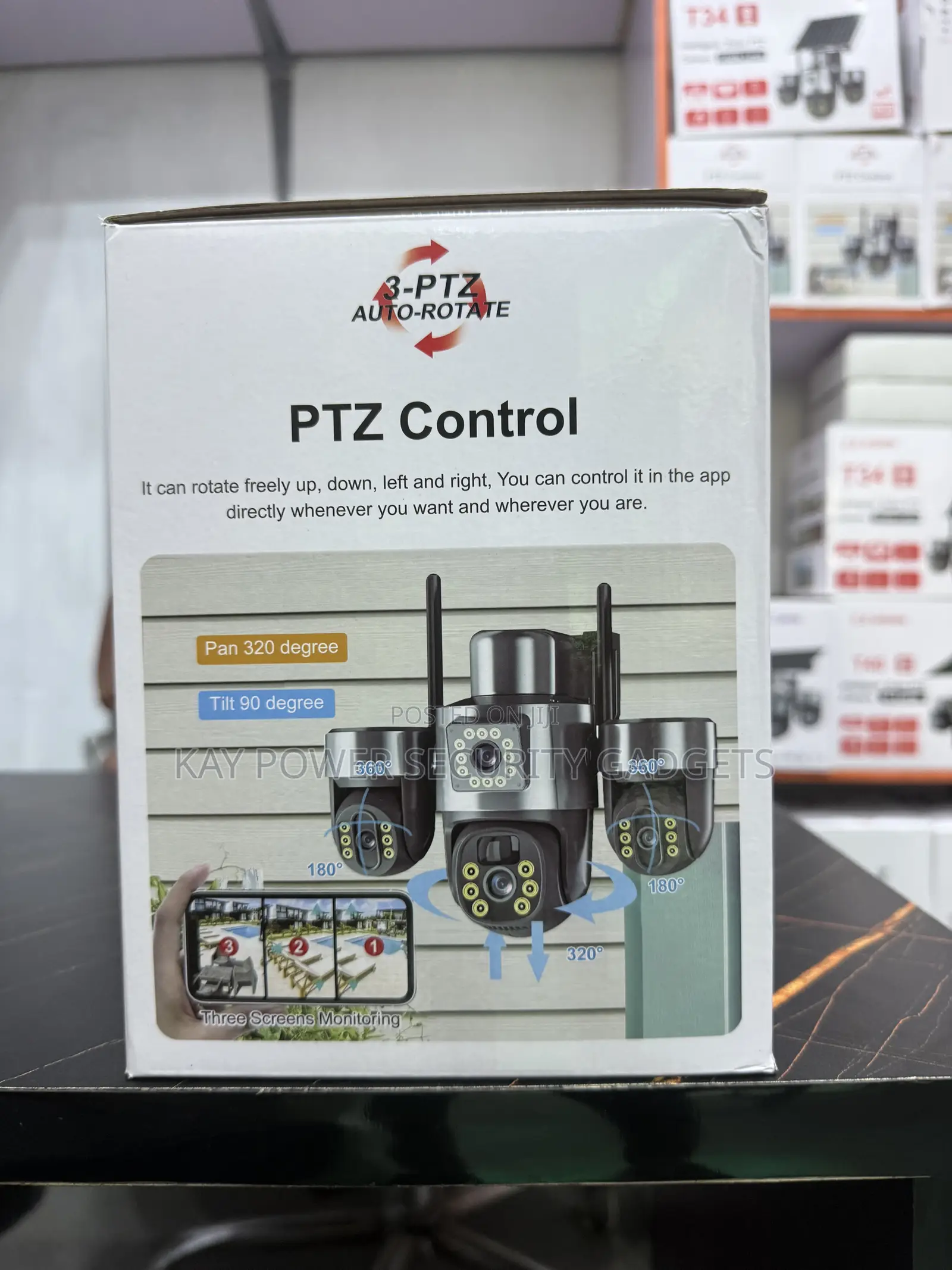 4G Triple Lens Solar Camera T34