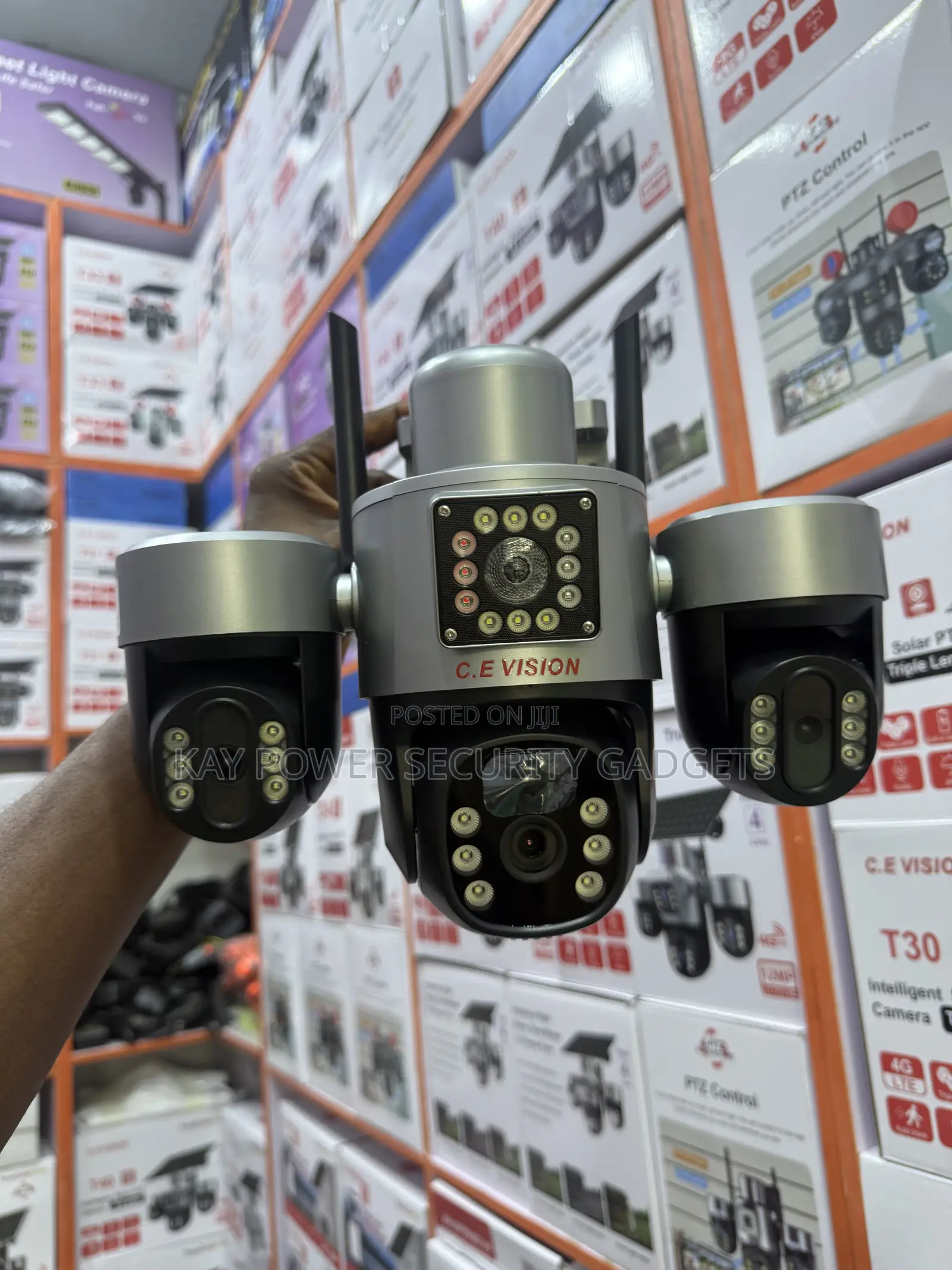4G Triple Lens Solar Camera T34