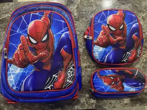 3 in 1 Kids 3D School Backpack Set With Lunch Bag Pencil Case