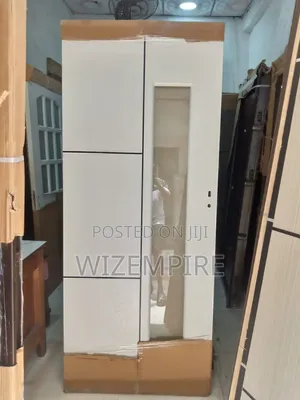 White Straight Line Wooden Kitchen Doors Available