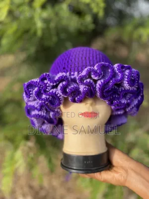Crochet Ruffle Hat