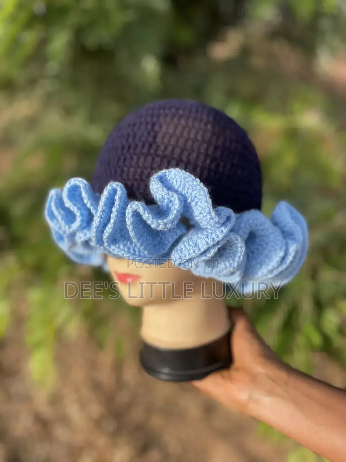 Crochet Ruffle Hat