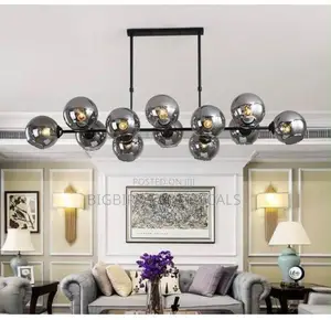 Modern 10-Ball Globe Chandelier | Dining + Living Room Pendant Light