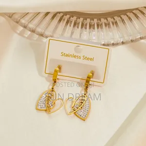 Love Charm Woman Golden Gift Earrings