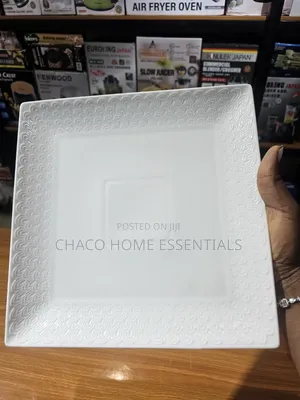 3pcs White Square Ceramic Dinnerware Set