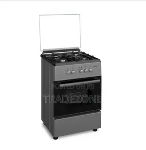 Maxi 60x60 4 Burner Basic Gas Cooker – Black Grey