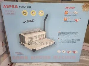 Brand New ASPEG AB-2000 Comb Binding Machine (A4 Manual Binder)