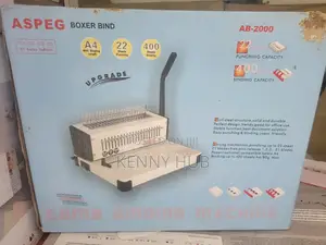 Brand New ASPEG AB-2000 Comb Binding Machine (A4 Manual Binder)