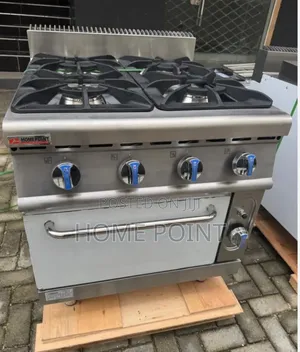 Industrial Gas Cooker With Oven ( 4-Burners )