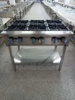 HOMEPOINT Industrial Gas Cooker With Oven ( 6-Burners )
