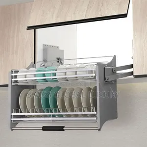 High Grade 80cm Kitchen Plate Rack Pull Down.