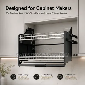 High Grade 80cm Kitchen Plate Rack Pull Down.