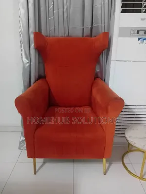 Single Seater Orange Color Accent Chair