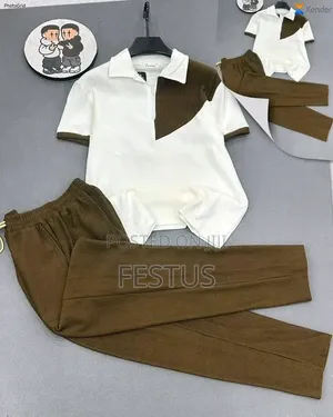 Custom-Sewn Two-Tone Polo Trouser Set – Made to Order