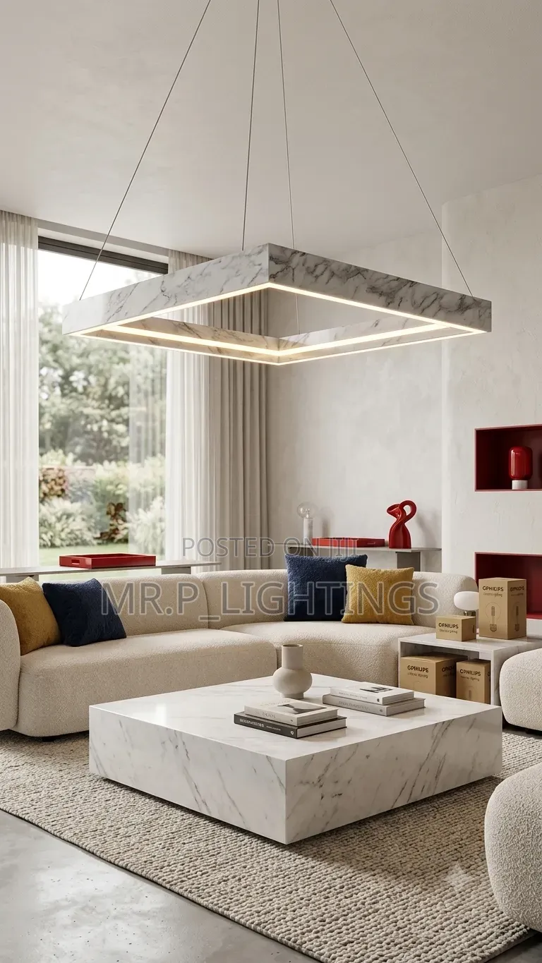 Modern Marble Chandelier