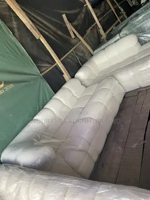 Modern White L-Shape Sofa Made With Premium BOKU Material