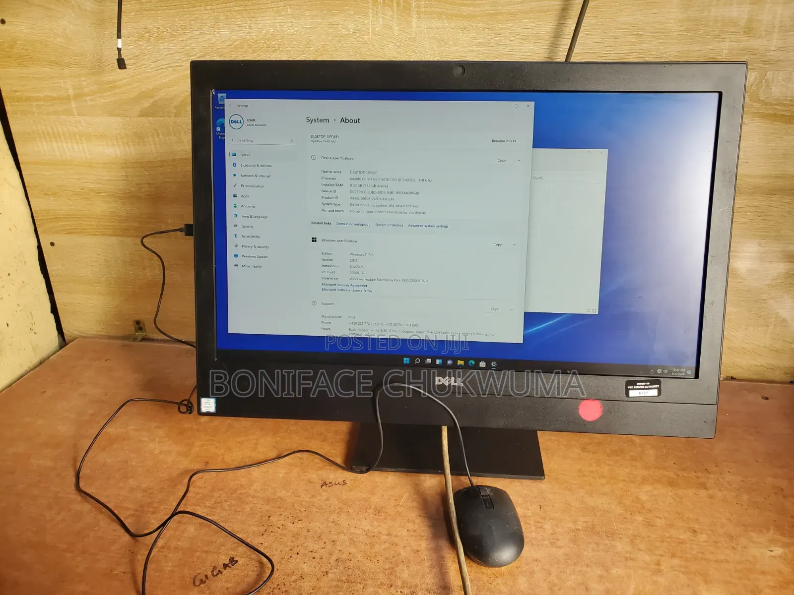 Desktop Computer Dell 16GB Intel Core i7 SSD 256GB