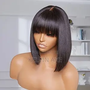 12inches SDD Bone Straight Closure Frindge Human Hair With