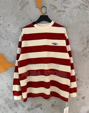 Bluedotstare Striped Long-Sleeve Sweatshirt