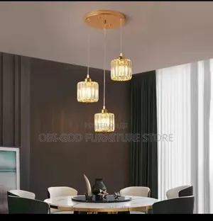 Luxury 3 Gold Suction Cup Pendant Crystal Chandelier