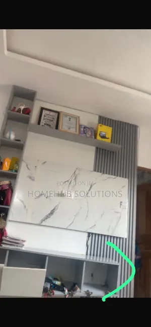 TV Console With Shelf and Cladding Removed Part of the Drawer