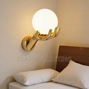 Golden Finger Wall Lamps Light Luxury Bedroom Bedside Corridor Lamp