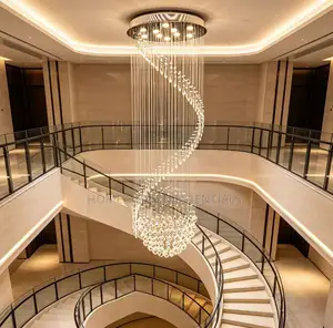 Luxury High Ceiling Staircase/Void Crystal Living Room Chandelier