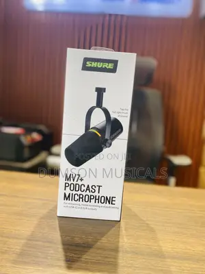 Shure MV7+ Podcast Microphone USB XLR Output