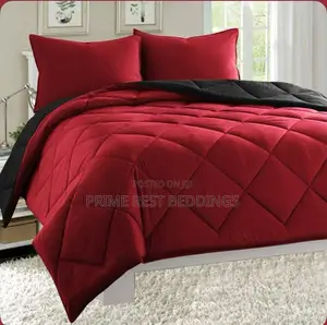 Modern 2 Tone Color Cotton Bedding Set