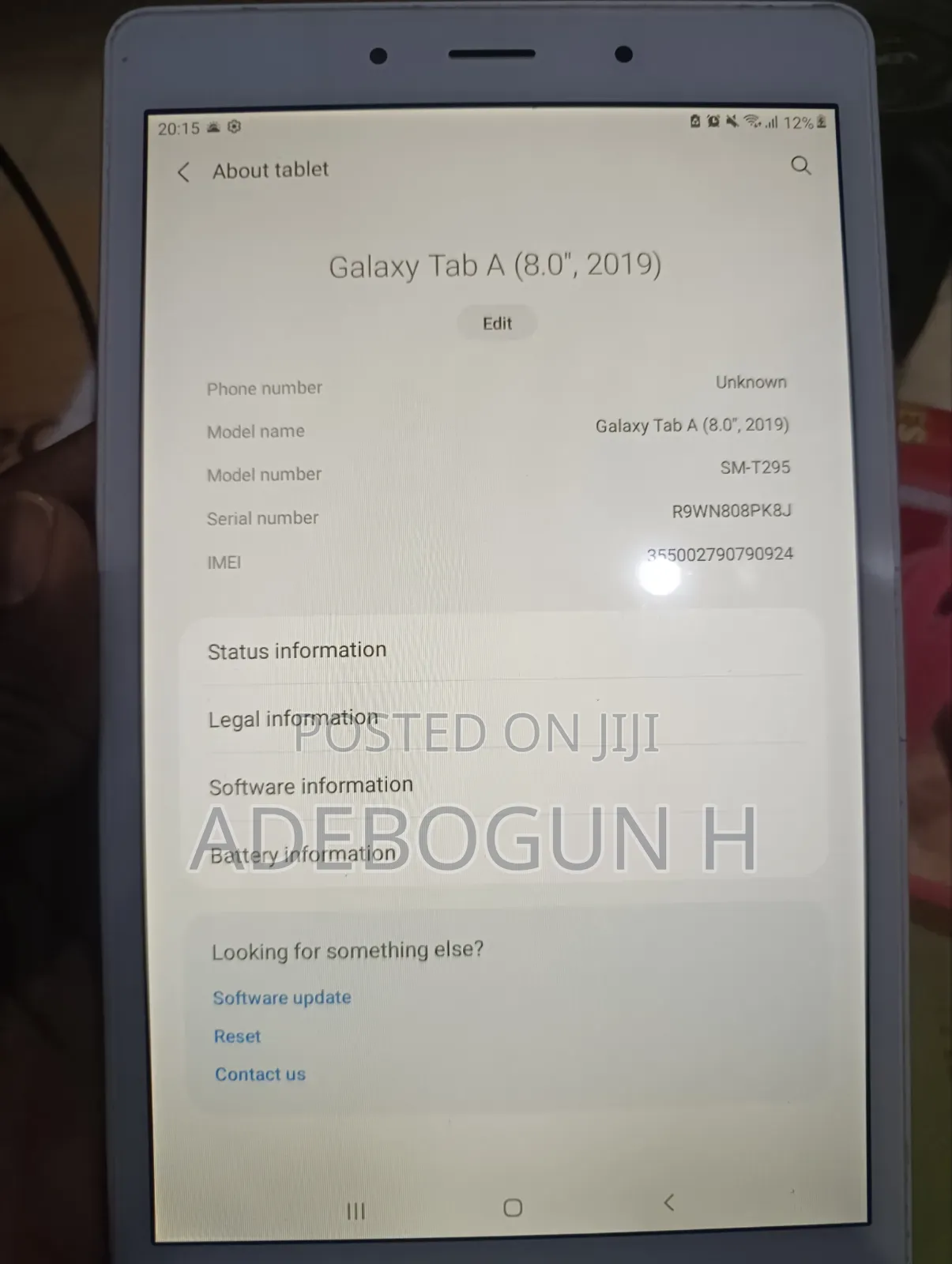 Samsung Galaxy Tab A 8.0 (2019) 32 GB White