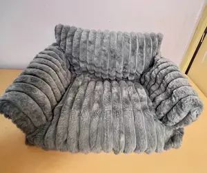 Short Fur Stripe Sofa Bed 81cm